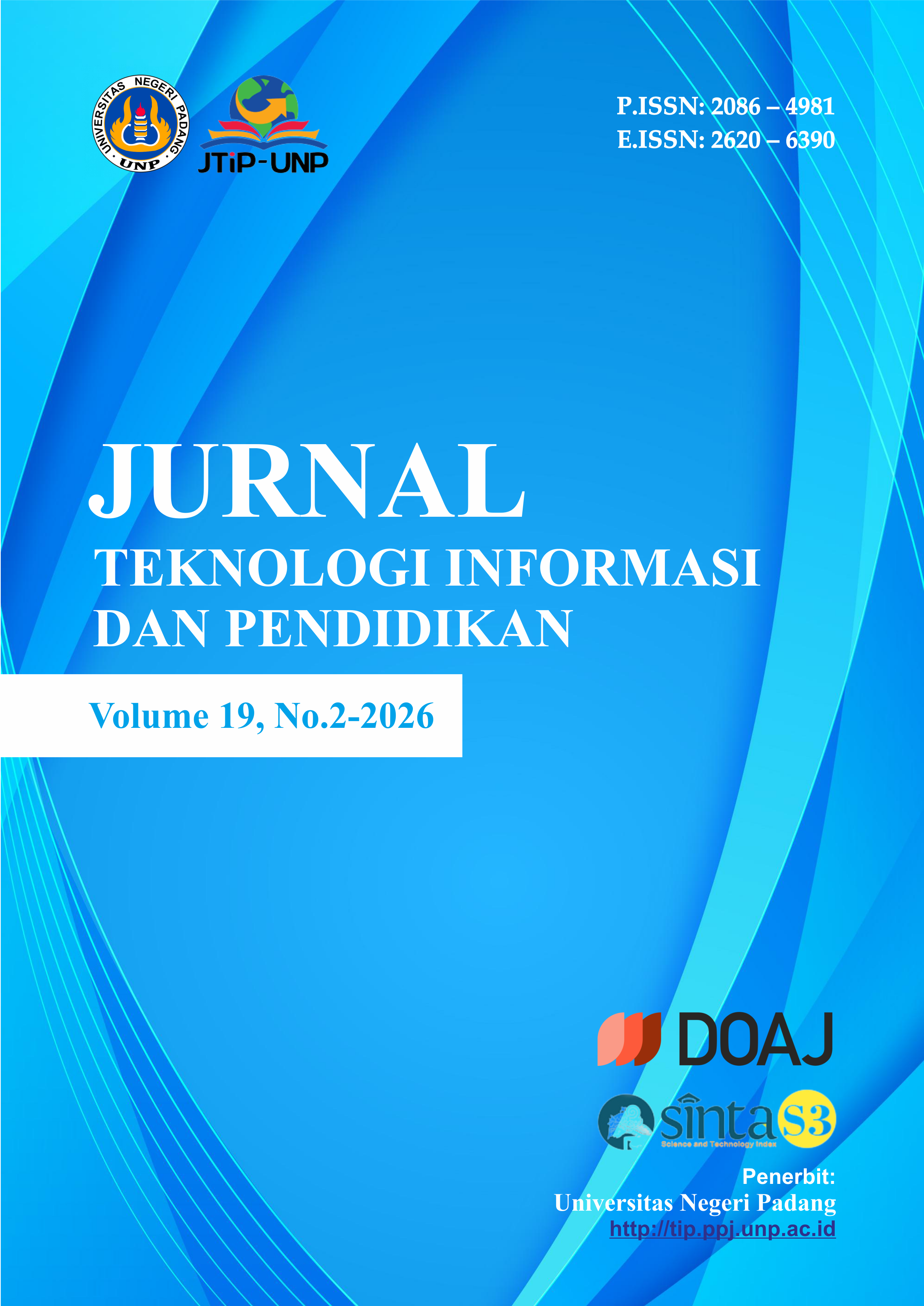 					View Vol. 19 No. 2 (2026): Jurnal Teknologi Informasi dan Pendidikan (In Press)
				